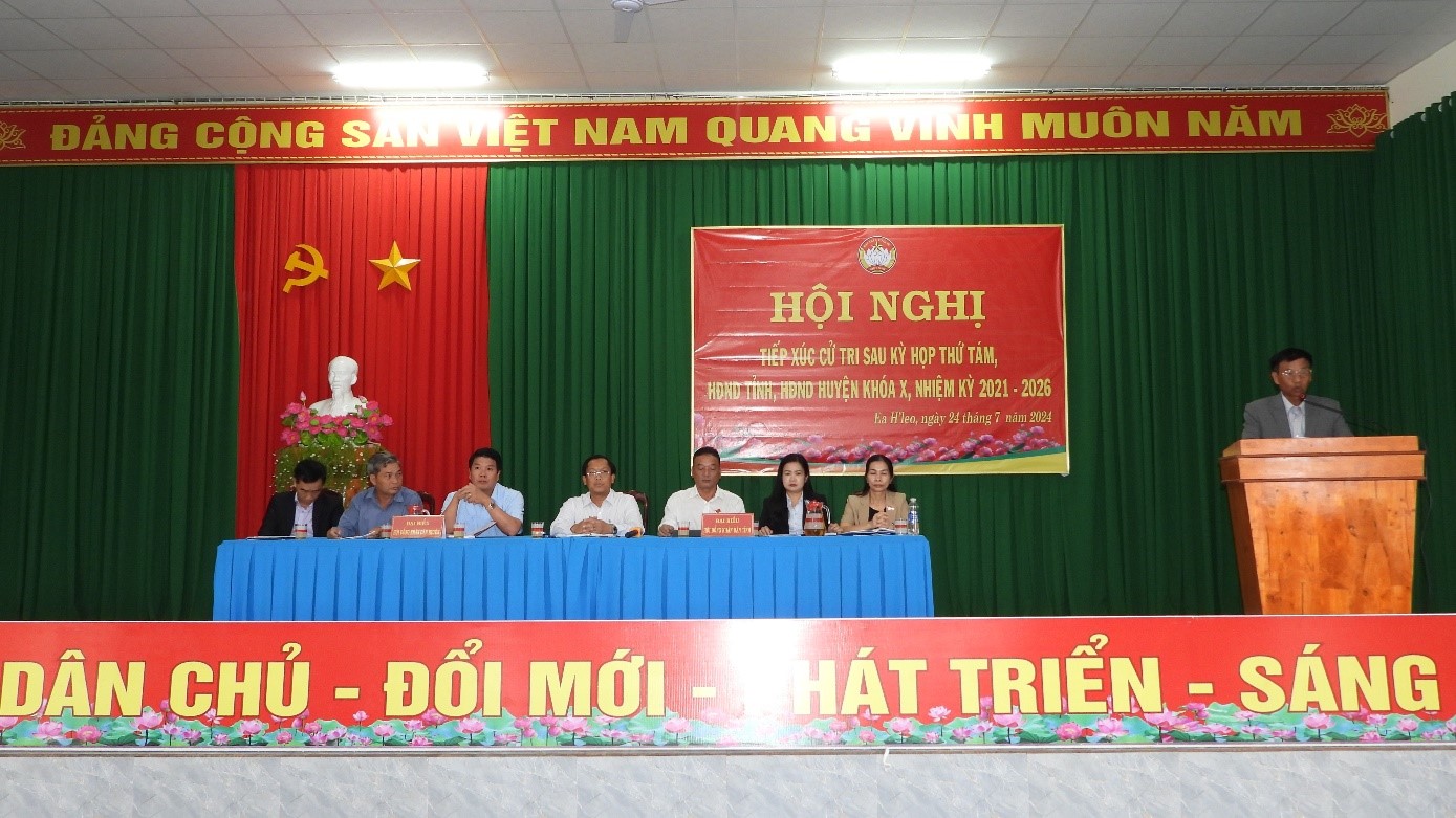 Hội nghị tiếp xúc cử tri sau kỳ họp thứ 8 HĐND tỉnh, HĐND huyện khóa X, nhiệm kỳ 2021 – 2026